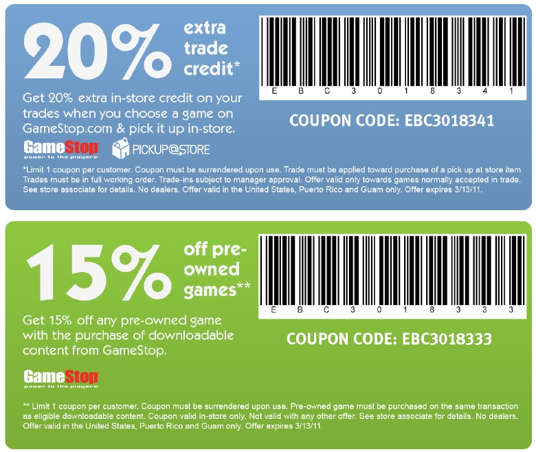 gamestop coupons for xbox 360. New GameStop Coupons.