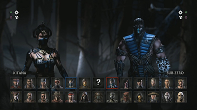 Mortal Kombat X — Select Screen