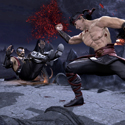 Mortal Kombat: Liu Kang Uppercut Punches Kano Above The Pit
