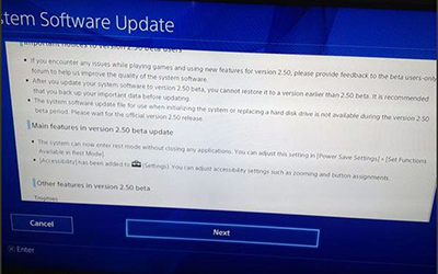 PS4 Firmware 2.50