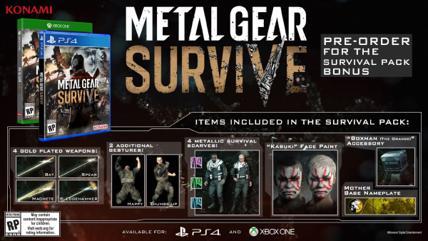 Metal Gear Survive — Pre-Order
