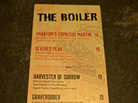 Universal Horror Unleashed — The Boiler Menu