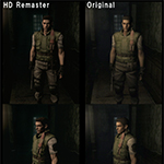 Resident Evil HD - HD Compare Characters