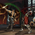 Mortal Kombat: Night Wolf Blade & Edge Cuts Ermac In The Thron Room