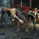 Mortal Kombat: Sonya Knees Jax In Goro's Lair