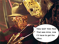 First Jason And Now Freddy Slashing Away