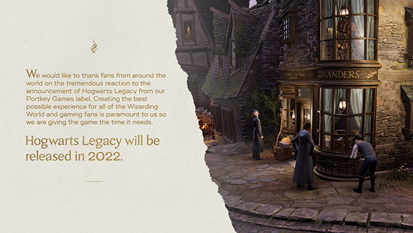 Hogwarts Legacy — Delayed To 2022
