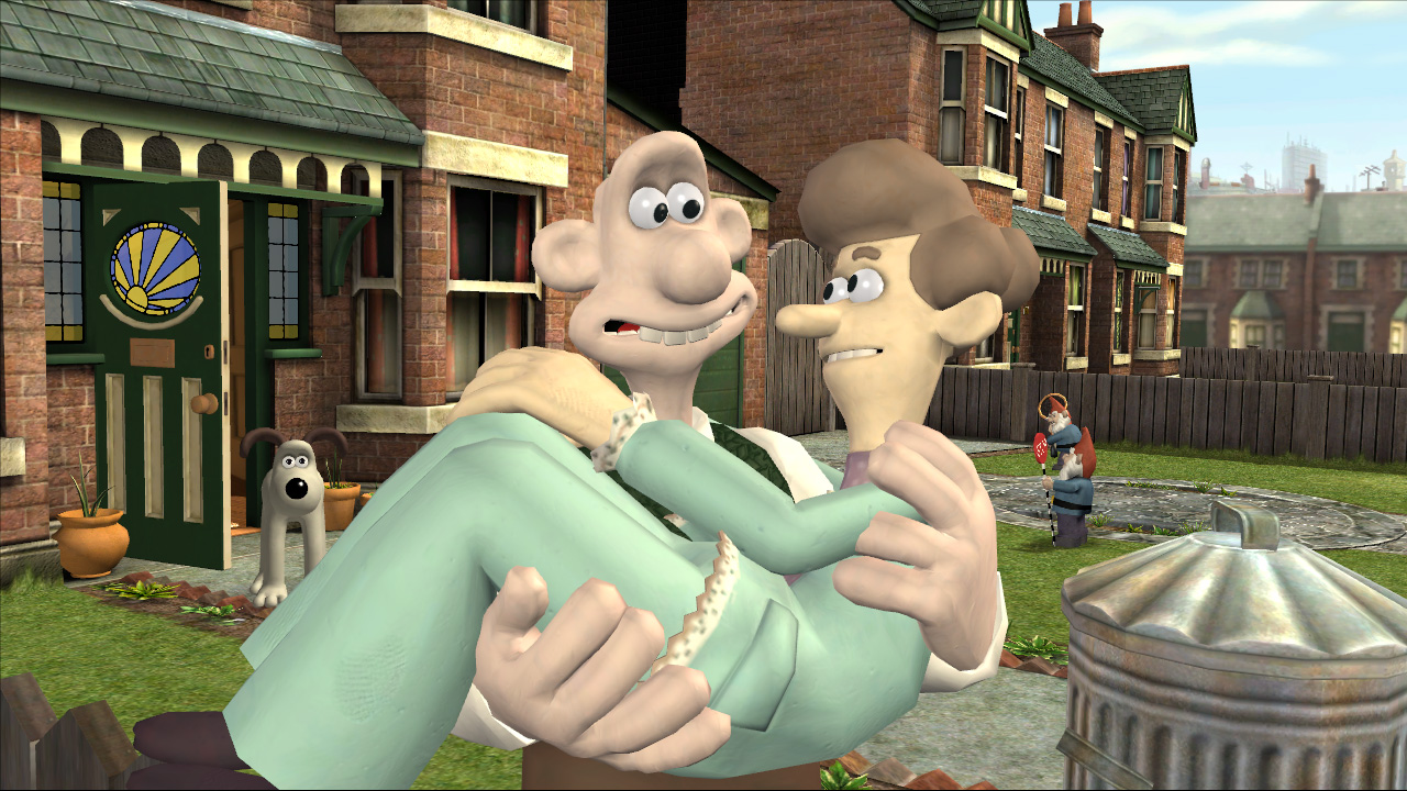 Wallace saves the girl